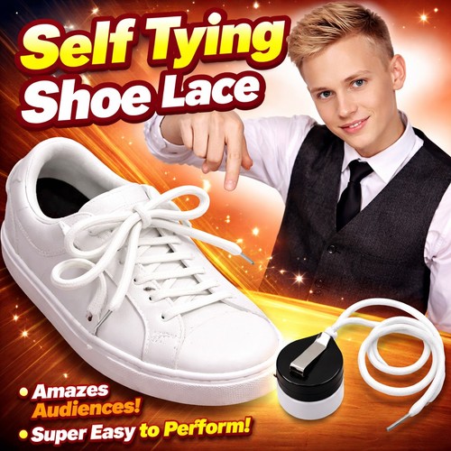 Self tying shoe laces - tying, trick