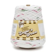 Lily Sugar'N Cream Cones Holly Jolly Yarn - 1 Pack of 400g/14oz - Cotton - 4 Med