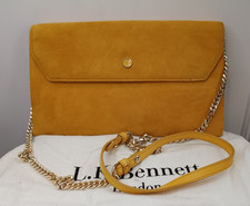 LK Bennett Dora suede clutch