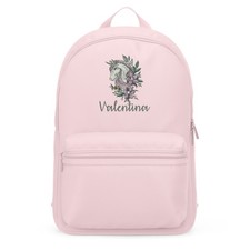 Embroidered Unicorn Personalised Mini Backpack Girls Back to School Girl Flow...