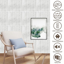 3D Foam Oak Tiles Wall Sticker