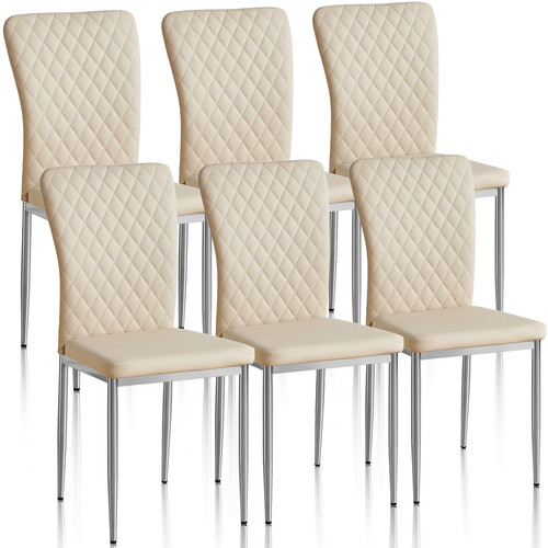 6pcs leather dining - pu,