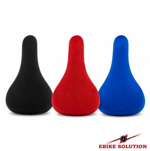 Bicycle saddle seat - seat, suede