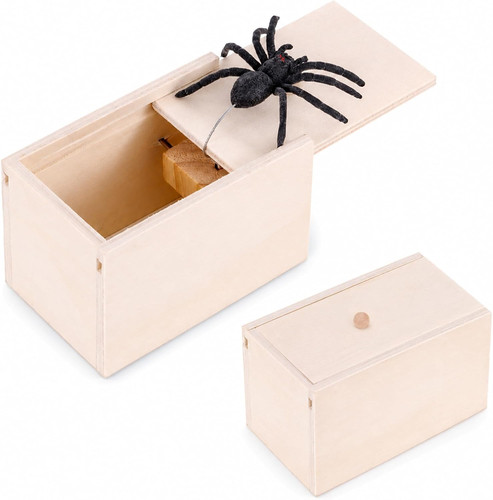 Spider box prank - spider,