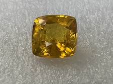 Natural Ceylon Deep Yellow Sapphire (Ceylon Pakraj) 7Cts Certified Gemstone