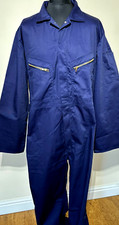 SALE! Top Quality Brass Zip & Stud Front Navy Multi-Pocket Overalls 49-52" Chest