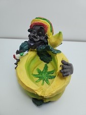 Rasta Man Jamaican Ashtray Ash Bob Marley with FREE Clipper Lighter UK Seller