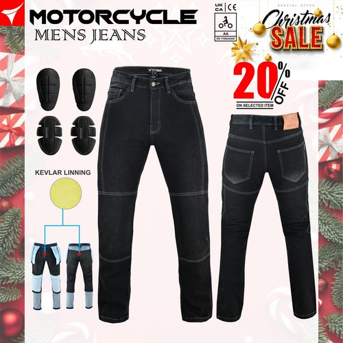 Men motorcycle jeans motorbike - jeans,