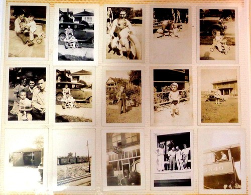 Vintage photo lot train car - vintage,