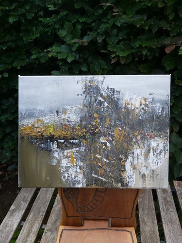 Handpainted acrylic abstract - handpainted,