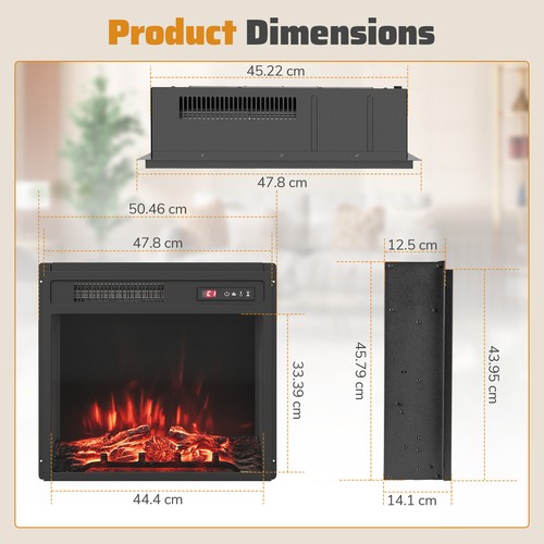 Powered fireplace insert - powered,