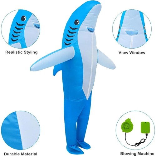 Inflatable funny shark costume - shark,