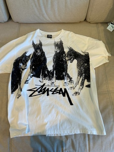 Stussy doberman shirt white - stussy,