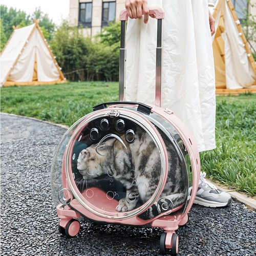 Breathable pet carrier trolley - breathable,