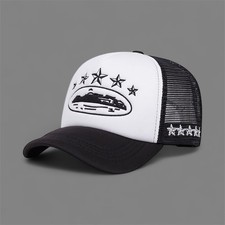 Corteiz Hat White And Black