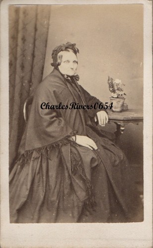 Exeter cdv old lady crinoline - exeter,