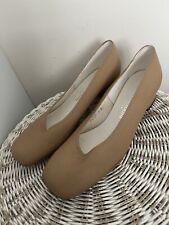 Saxone VTG 80’s LadiesMade In GB Nude Court Shoes. UK 8. MR22885