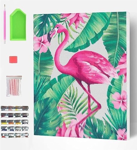 Splat planet flamingo - planet, framed
