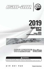 Can Am Owners Manual Book 2019