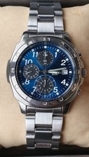 Seiko 7T92-0CA0 Mens Chronograph Watch. New battery. 1yr Warranty. Box & Papers