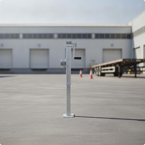 Trailer jack with base plate - jack,