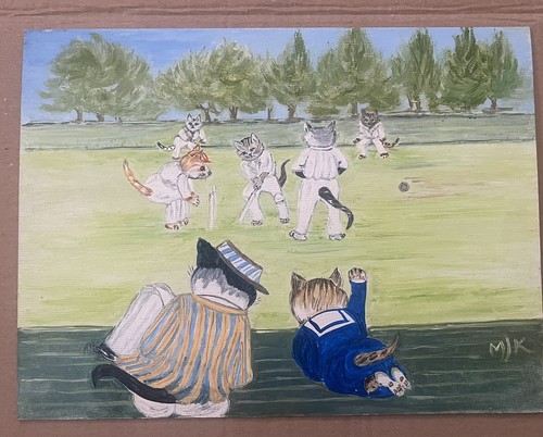Oil and acrylic painting - and,