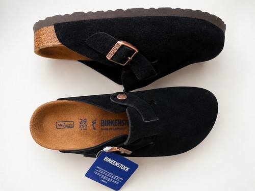 Birkenstock boston black clogs - birkenstock,