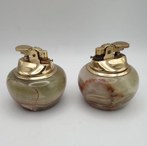 Vintage onyx table lighter - vintage,