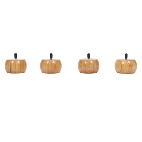 4pc wooden bun - feet, furniture
