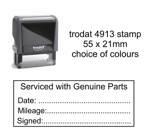 Serviced rubber stamp - rubber,