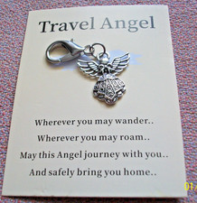 Travel Angel Bag Charm Goodluck Charm Keyring Keychain