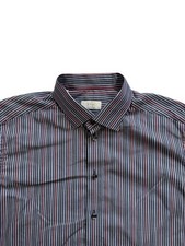 Eton Mens Multicoloured Long Sleeve Contemporary Fit Striped Shirt - Size 17.5”