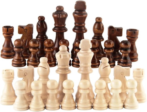 Wooden chess pieces set - set, 32