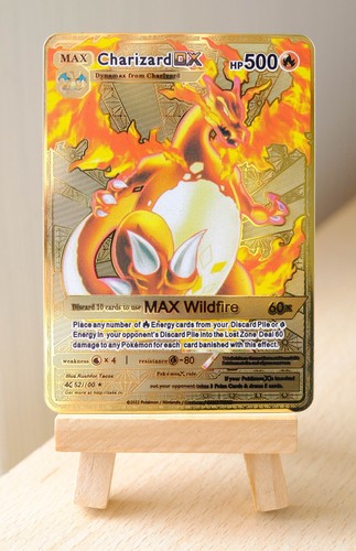 Charizard gold metal pokemon - charizard,