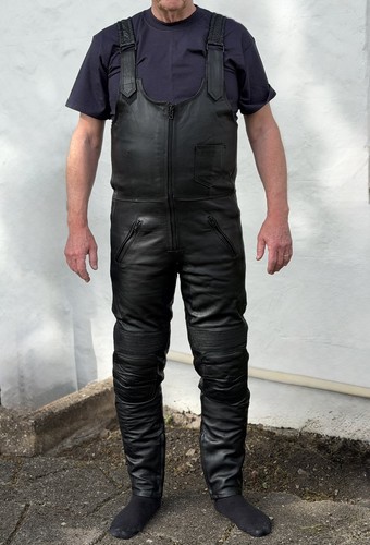 Leather bib brace - bib, &