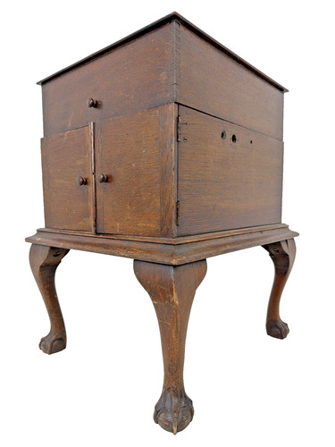 Vintage antique gramophone box - antique,