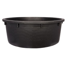 Large round black - round, rigid