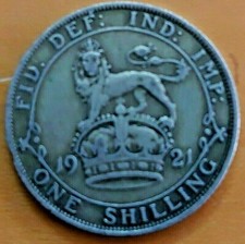 George V Shilling 1911 to 1936