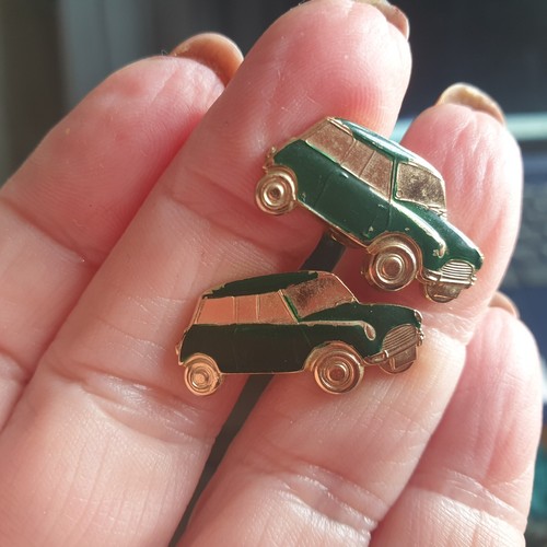 Vintage cufflinks green - vintage,