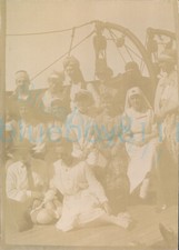 1919 photo RAF men Fancy Dress on SS Vita by Flying officer J F Young