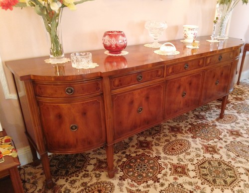 Yew wood sideboard gt - yew,
