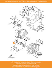 YAMAHA Circlip, 93410-11X00
