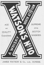 WATSON'S No10 WHISKY - Antique