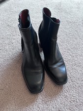 Ladies Black Heeled Ankle Boots From Zara Size 3 In Perfect Condition.