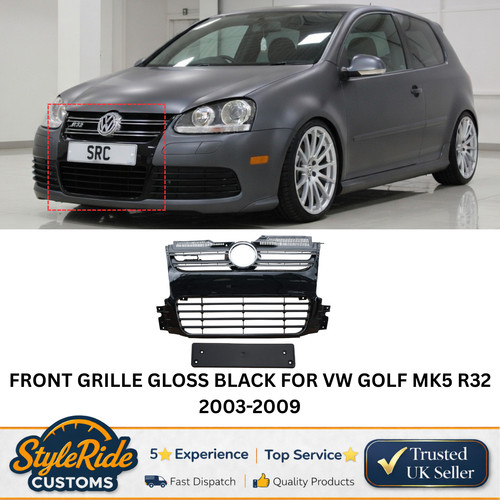 Front grille gloss black for - gloss,
