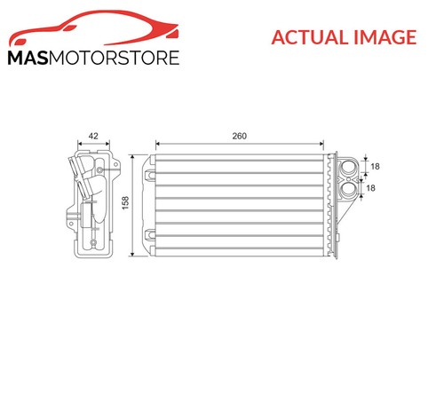 Heater radiator exchanger - exchanger, lhd