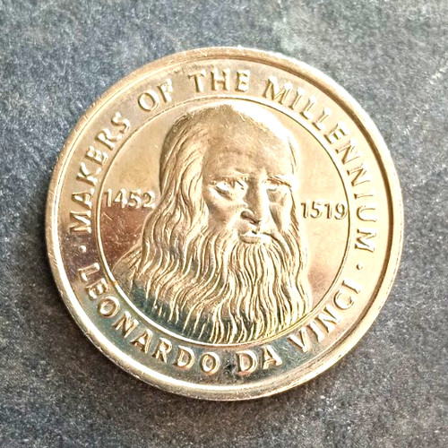 2000 millennium coin leonardo - coin,
