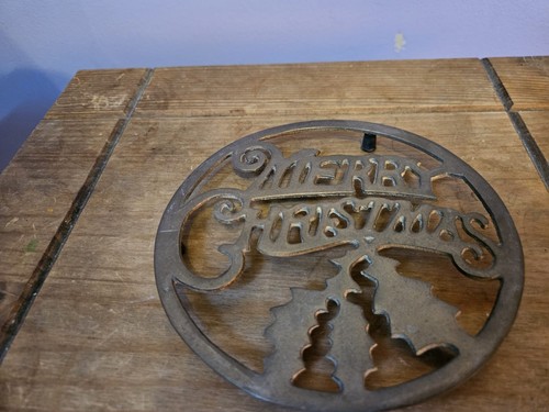 Merry christmas brass pan - merry,