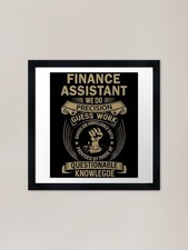 Finance Assistant Framed Art