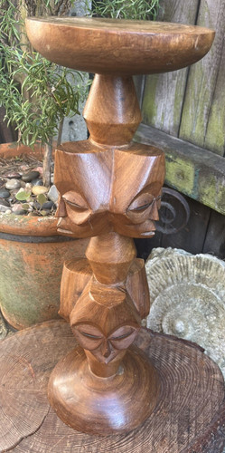 African stool vintage 20th - african,